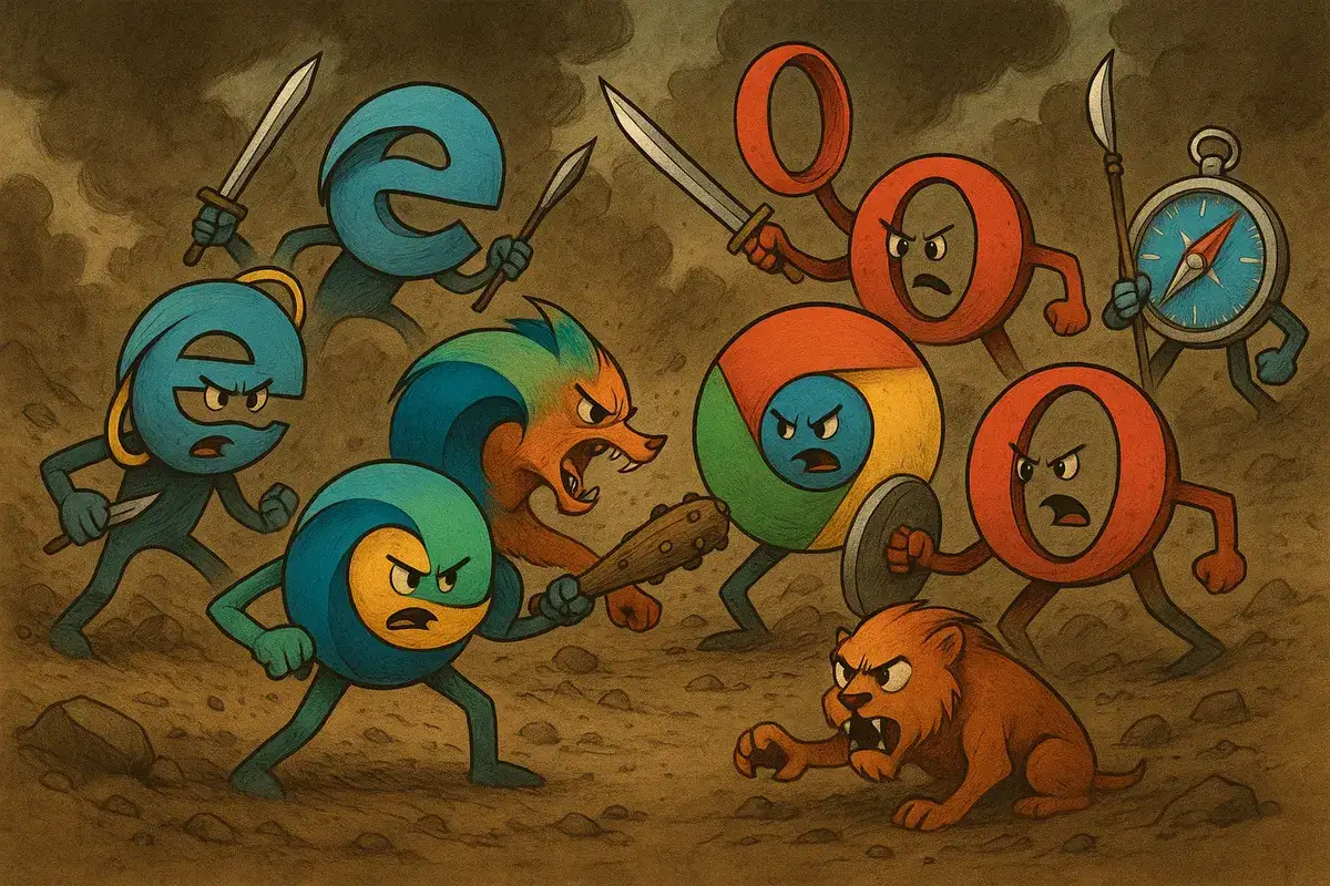 graphic: browser wars